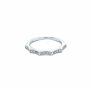 Diamond Fancy Ladies Band Ring in 14K White Gold