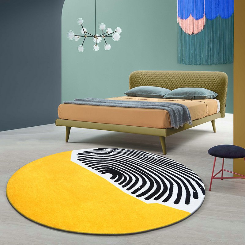 Area Round Modern Rugs Crea...