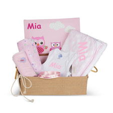 The Wonderful Personalised Girl Baby Basket