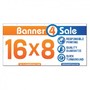 16 foot by 8 (8x16) vinyl banner