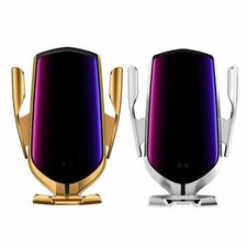 Wireless Automatic Clamping Smart Sensor Car Phone Holder and FAST CHARGER