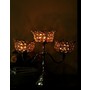 Buy Handmade Crystal-Metal Beaded Natural Candle Holder Online At Rajrang