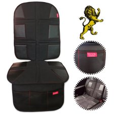 ROYAL OXFORD Luxury Car Seat Protector - Extreme Heavy Duty, Obsidian Black Leather - Bebe by Me International