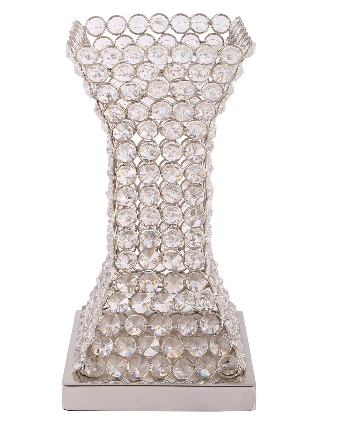Buy Hand Made Glass Crystal  Natural Flower Vase Online at Rajrang