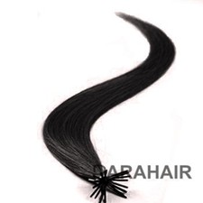 20" Off Black (#1b) 50S Stick Tip Human Hair Extensions