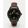 Breda Stephen Leather Watch In Tan