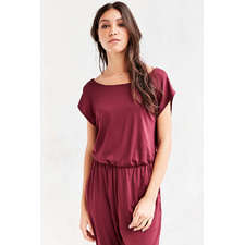 Silence Noise Open Back Cupro Knit Jumpsuit 