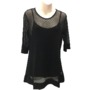 Black Sheer Top