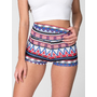 American Apparel - Printed Cotton Spandex Jersey High-Waist Hot Short