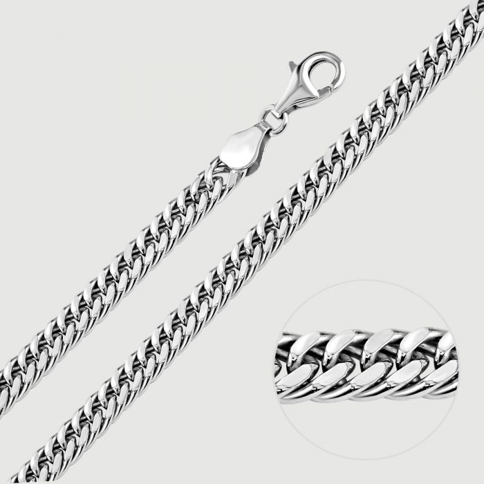 Sterling Silver 5.7mm Diamo...