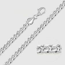 Sterling Silver 5.1mm Square Curb Chain Necklace