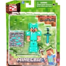 Minecraft, Steve with Diamond Armor, Series 2, Action Figurine