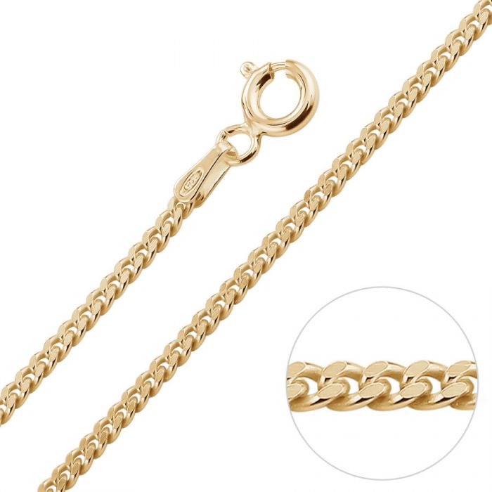 9ct Yellow Gold Plated 2mm ...