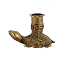 Engraved Brass Natural Colored Tortoise