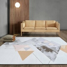 Geometric Rugs Art Marbling Design Area Carpet for Living Room