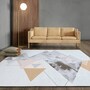 Geometric Rugs Art Marbling Design Area Carpet for Living Room