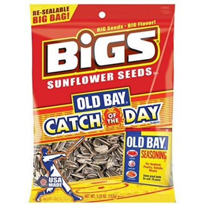 BIGS SEED SNFLWR OLD BAY ,Size 5.35oz ,Pack Of 8