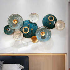 Luxury Metal Wall Decoration Sofa Background Metal Wall Decorations Wrought Iron Wall Hangings