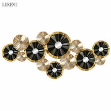 Light Luxury Metal Background Wall Creative Pendant 3D Decoration Wrought Iron Wall Decoration