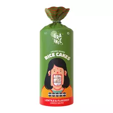 Organic Brown Rice Cakes (Lentils and Flaxseed)