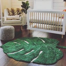 New Design Green Leaf Rugs Natural Shaped Pattern Carpets