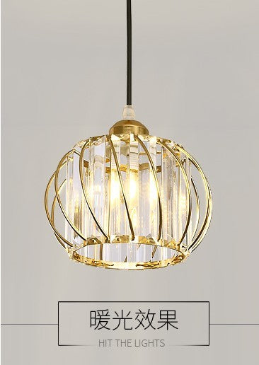 Modern Aisle Corridor Ceiling Light LED Bulb Crystal Lamp Nordic Creative Dining Room Coffee Shop Chandelier