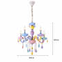 Crystal Chandelier Macaron Color Droplight Creative Fantasy Girl Princess Luminaire Light Fixtures