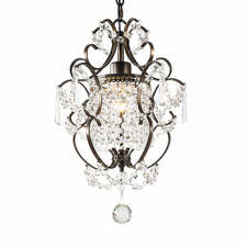Crystal Chandelier Hanging Lamp Ceiling Chandeliers Lights Fixture for Dining Kitchen Study Bedroom