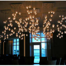 DIY Crystal Ball LED Chandelier Clear Lamps Stairs American Meteor Shower Chandelier