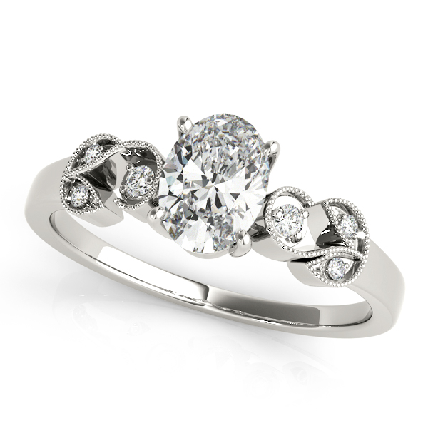 Solitaire Style Oval Diamon...