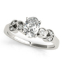 Solitaire Style Oval Diamond Engagement Ring