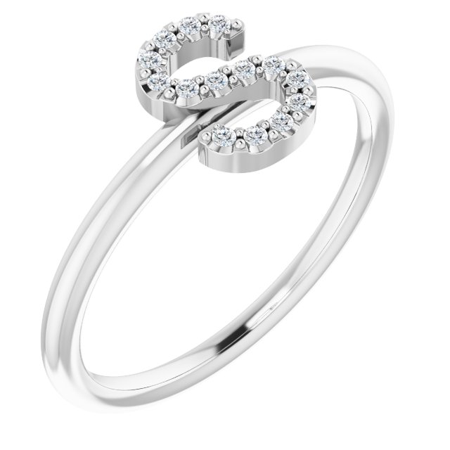 14K White Gold .07 CTW Diam...