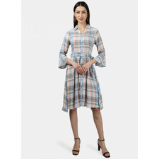 Multi Color Check Dress