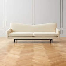 Cream Wool Sofa Model 3127 (Open Larger View)