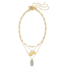 MADEWELL White Jade Necklace Set, Main, color, AMAZONITE MULTI