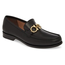 SALVATORE FERRAGAMO Rolo Bit Loafer, Main, color, NERO