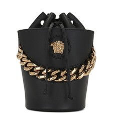 Image 1 of VERSACE Bucket Bag in Nero &amp; Oro
