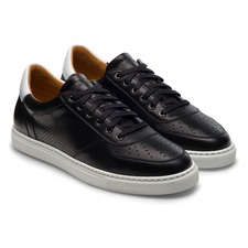 MAGNANNI Griffith Low Top Sneaker, Main, color, BLACK