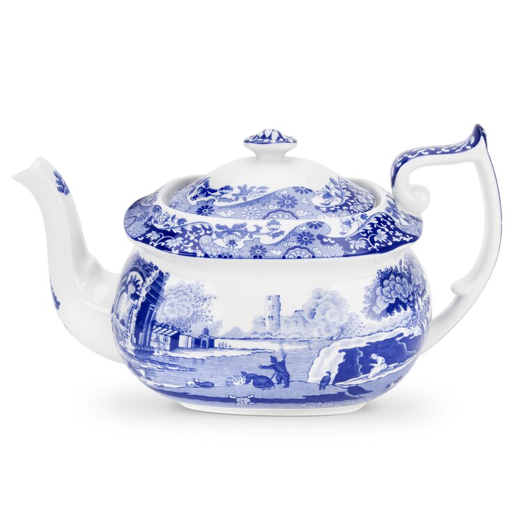 Blue Italian 1.25 Quart Teapot