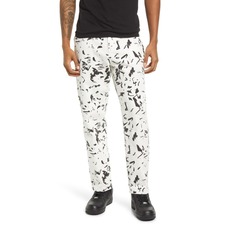 NORDSTROM Cristina Martinez Gender Inclusive Abstract Print Denim Jeans, Main, color, IVORY LARGE SPECS