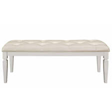 Homelegance Allura Bed Bench in White 1916W-FBH