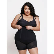 High Waist Lace Side-Zipper Open Gusset Body Suit – Popilush