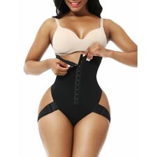 Black High Waist Butt Lifter With 2 Side Straps Body Shapewear