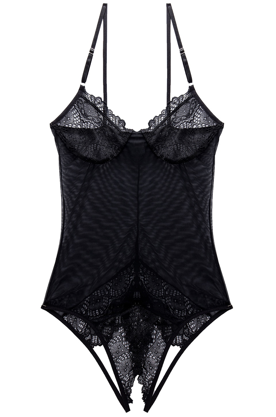 Only Hearts Whisper Sweet Nothings Coucou Bodysuit in Black 