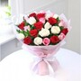 Bunch Of 25 Mix Roses Wrapp...