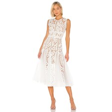 Bronx and Banco Saba Blanc Midi Dress in White | REVOLVE