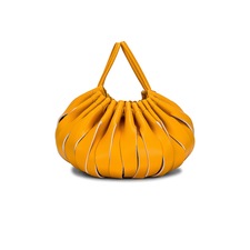 Simon Miller Scrunch Bag in Sunset Orange | REVOLVE