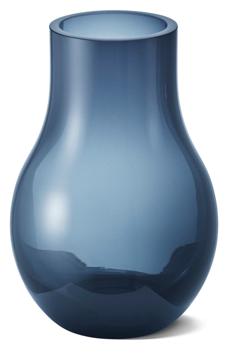 GEORG JENSEN Cafu Glass Vase, Main, color, BLUE