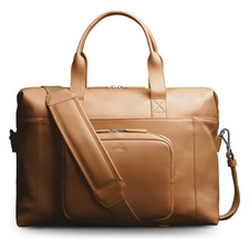 MONOS Metro Faux Leather Duffle Bag with Detachable Pouch, Main, color, TAN