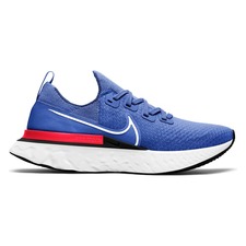 NIKE React Infinity Run Flyknit Running Shoe, Main, color, BLUE/ CRIMSON/ BLACK/ WHITE